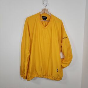 Footjoy Jacket Men's LARGE FJ Golf Windbreaker Yellow Classic Golfer VINTAGE